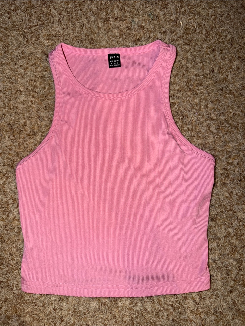 SHEIN EZwear Solid Crop Tank Top